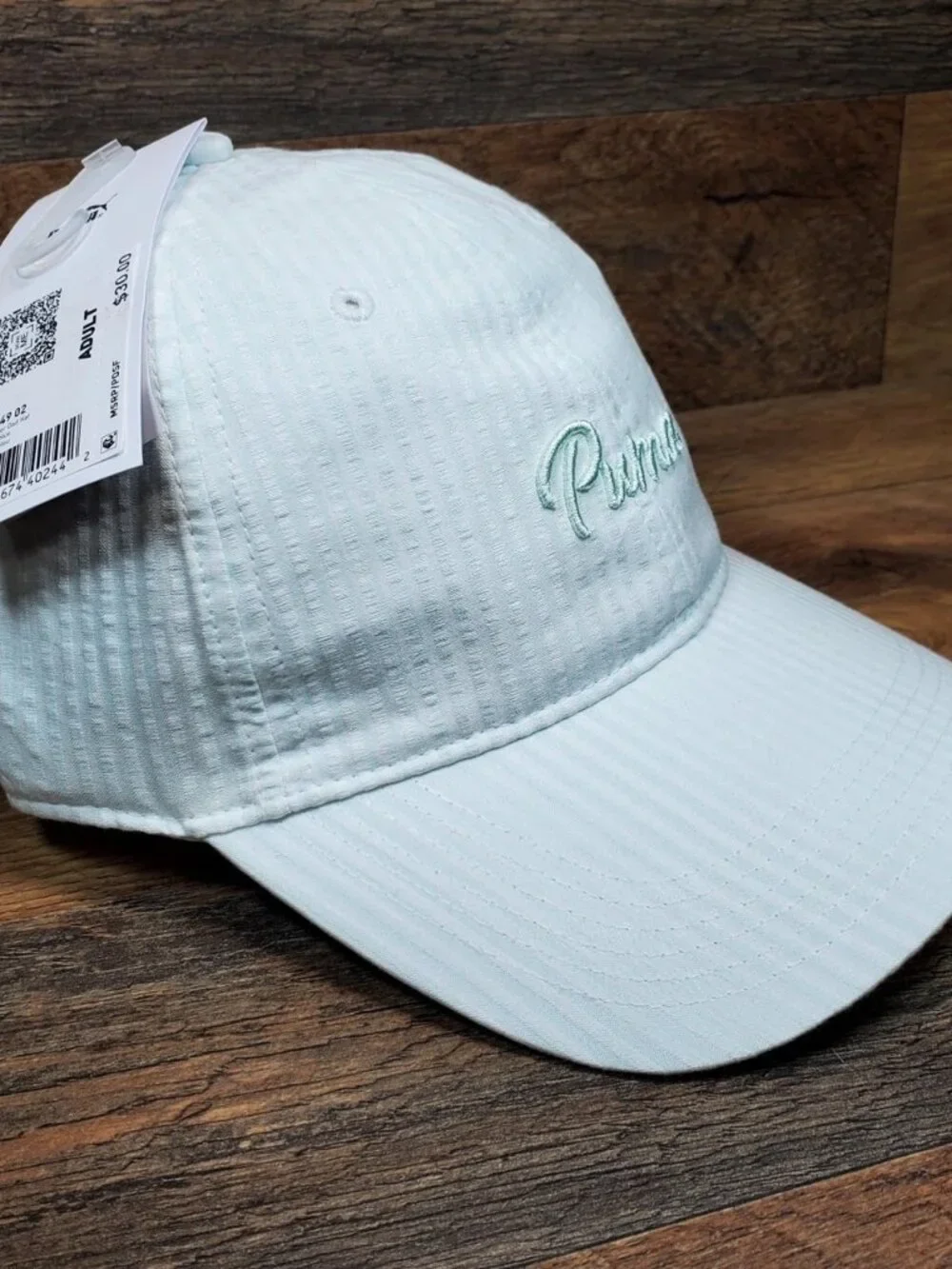 PUMA Women's Seersucker Dad Got Hat - Size: One Size - Color: Blue